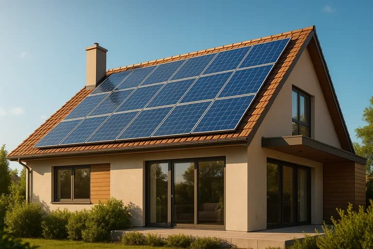 Installation de panneaux solaires